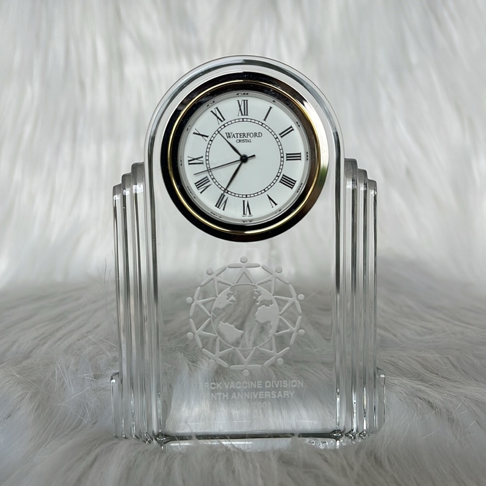 Waterford Crystal Time Piece Art Deco Clock